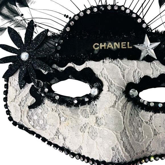 Masquerade Mask with Holding Stick Venetian Costume Mardi Gras Masks for Women - Picture 3 of 7